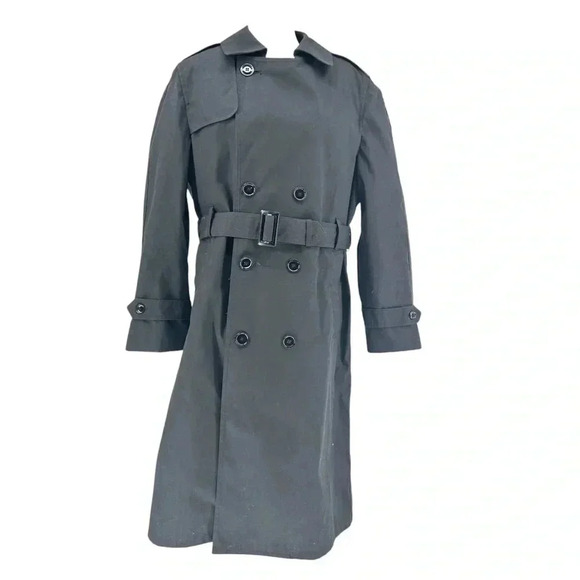 Defense Logistics Agency Garrison Collection  All Weather Army trench Coat 38R - Picture 1 of 6